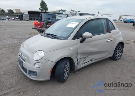 2012 Fiat 500 Sport z USA, uszkodzony, nr VIN 3C3CFFBR3CT112295